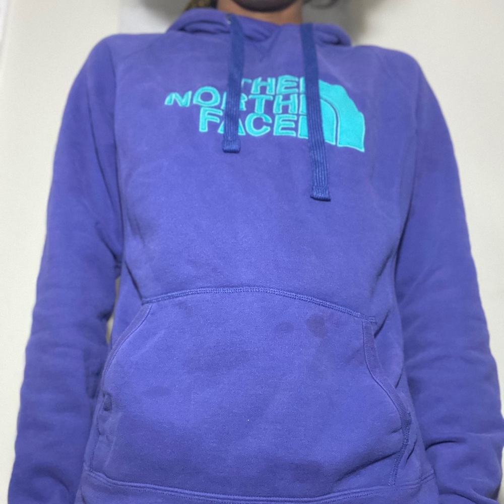 Purple North face hoodie